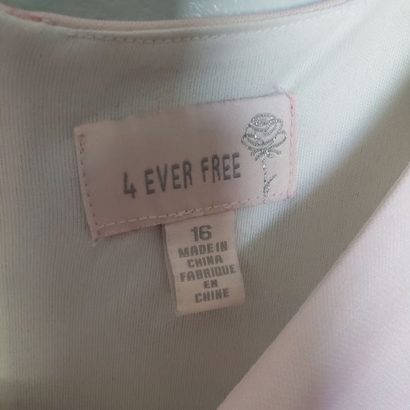 4 Ever Free Little Girls Pink Floral For and Flare Elegant Dress *no belt* - Picture 4 of 10